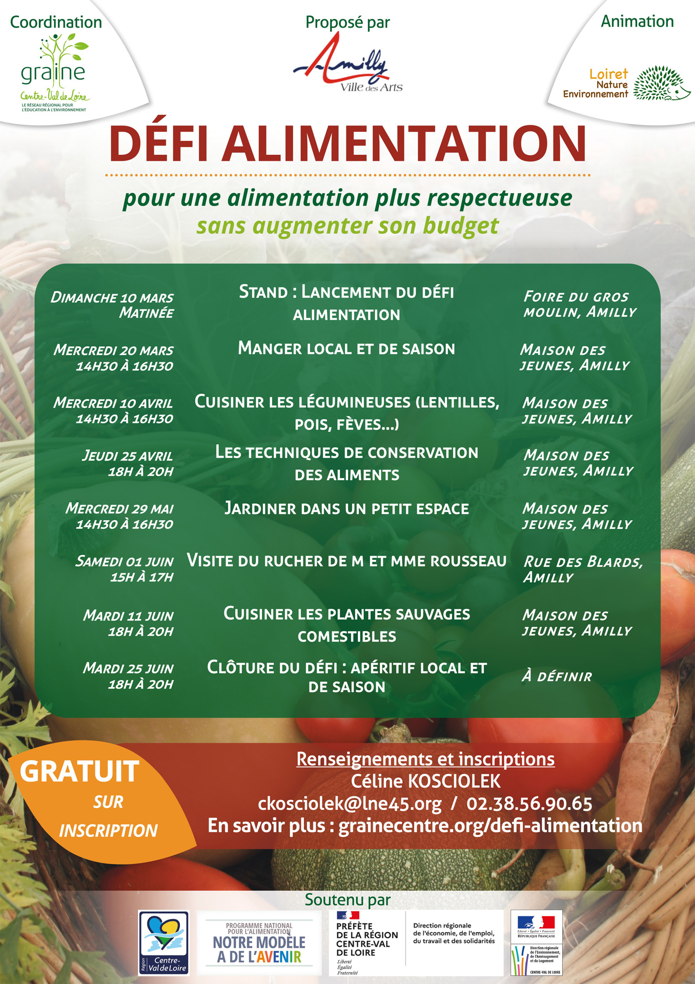 Ateliers défi alimentation Amilly